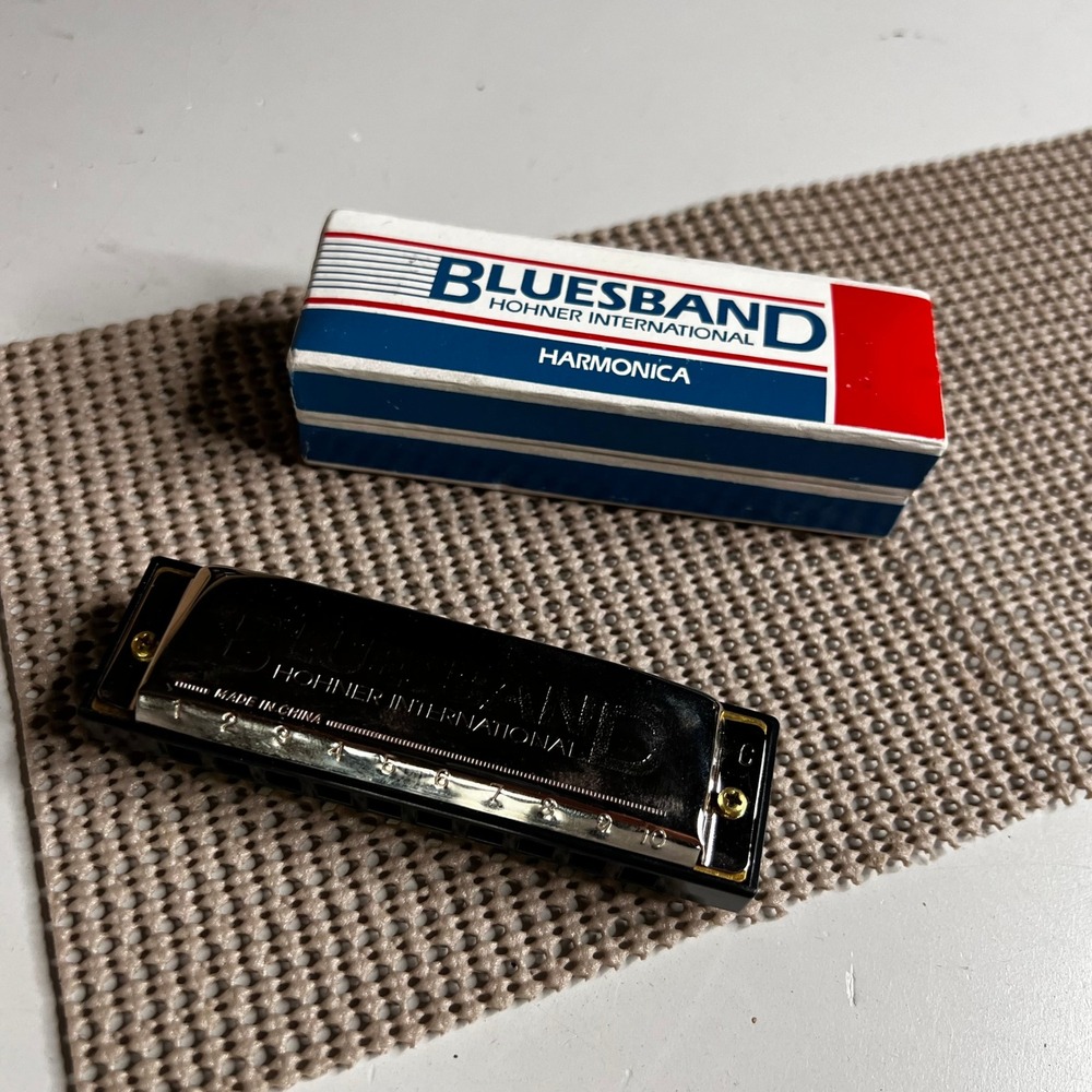 Hohner International Bluesband Harmonica Key of C 10 Hole with Box and Manual